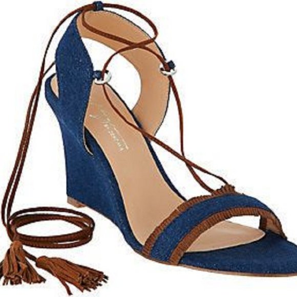 Daya By Zendaya Mesa Ankle Wrap Wedge Sandal Sz 10 - Picture 5 of 6